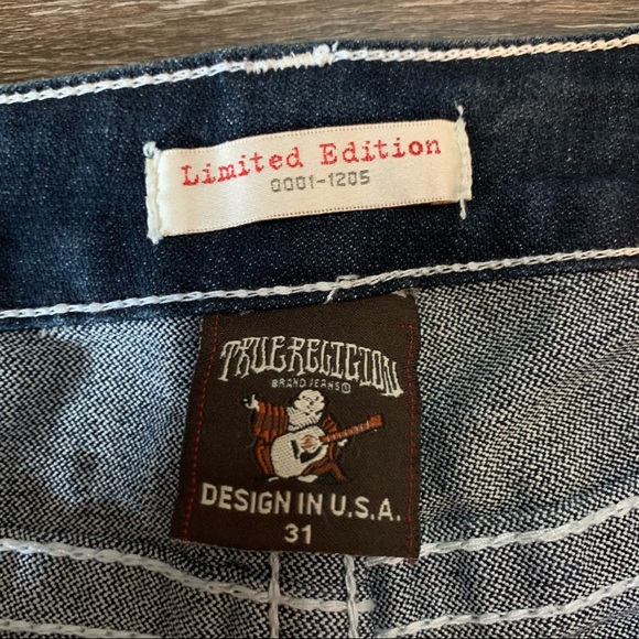 True Religion Limited Edition World Tour Denim Jeans 31x31 - Picture 4 of 11